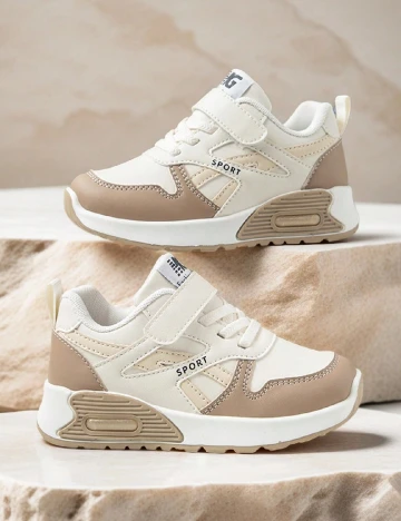 Adidasi Shein Kids, crem Crem