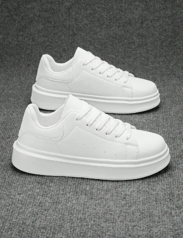 Adidasi SHEIN, alb Alb