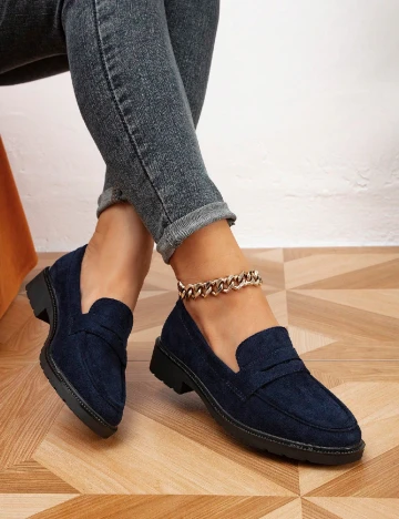 Mocasini SHEIN, bleumarin Albastru