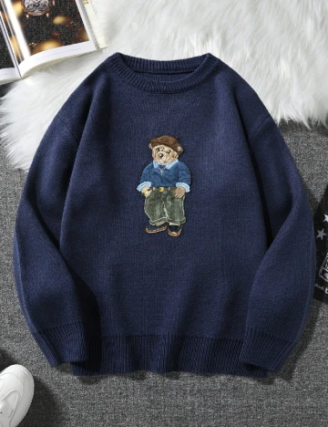 Pulover SHEIN, bleumarin Albastru