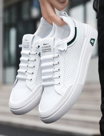 Adidasi SHEIN, alb Alb