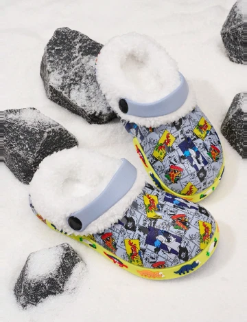 Saboti Shein Kids, albastru Albastru