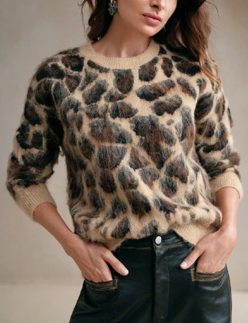 Bluza Anewsta, animal print Animal print