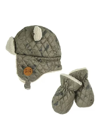 Set caciula si manusi Cool Club, verde Verde