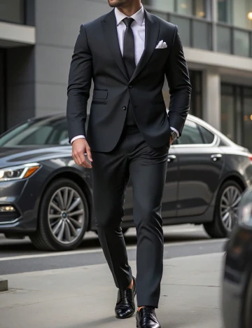 Costum SHEIN, negru Negru