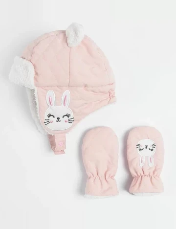 Set caciula si manusi Cool Club, roz Roz