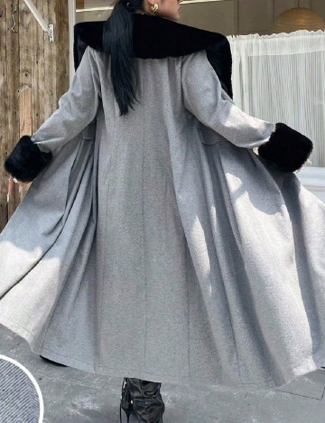 Palton SHEIN CURVE, gri