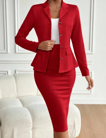 Compleu SHEIN, rosu Rosu