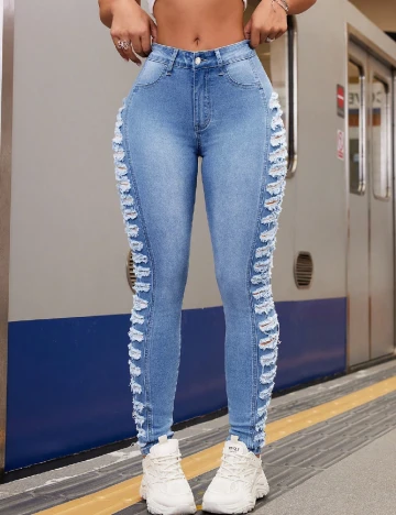 Blugi SHEIN, albastru Albastru