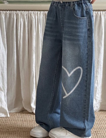 
						Blugi Shein Kids, albastru