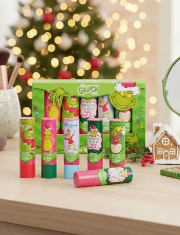 Set 5 balsamuri de buze GRINCH, mix culori Mix culori