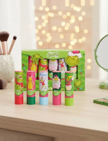 Set 5 balsamuri de buze GRINCH, mix culori Mix culori
