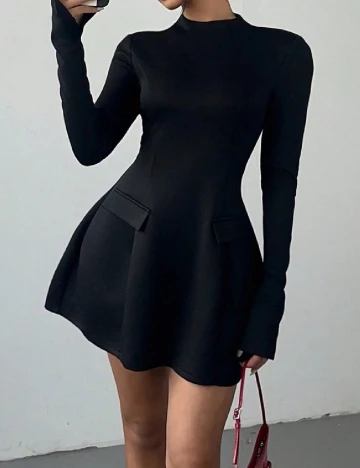 Rochie scurta SHEIN, negru Negru