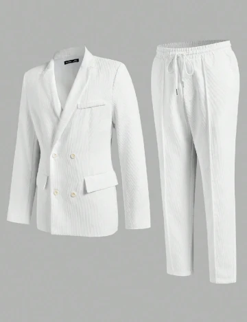 Costum SHEIN, alb Alb