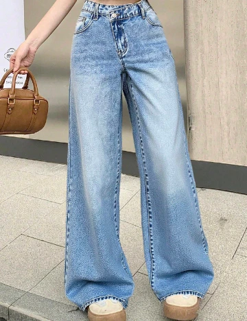 Blugi Shein Kids, albastru Albastru