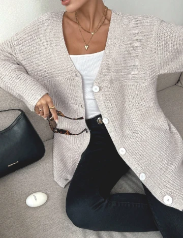 Cardigan SHEIN, crem Crem