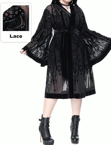 
						Rochie medie Romwe Plus Size, negru