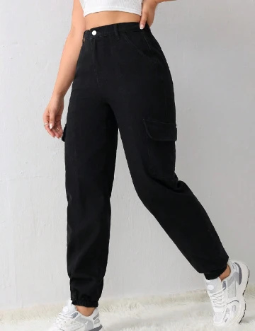 Pantaloni SHEIN, negru Negru