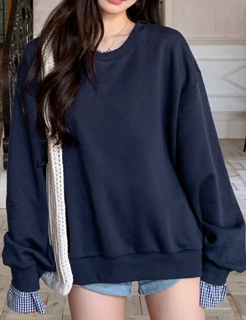 Bluza Dazy, bleumarin Albastru