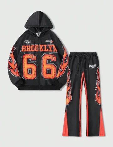 Compleu Romwe, negru Negru