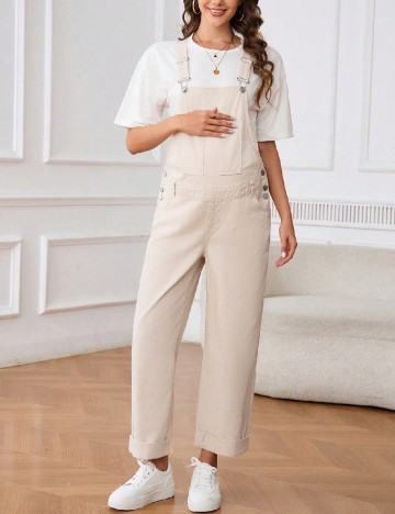 
						Salopeta SHEIN Maternity, crem