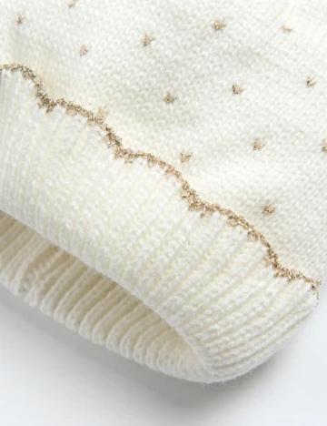 Caciula Cool Club, alb Alb