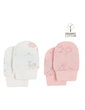 Set manusi 2 perechi Cool Club, alb/roz Roz