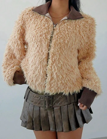 Jacheta SHEIN, crem Crem