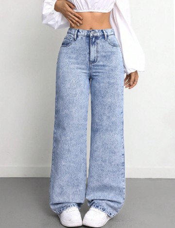 
						Blugi SHEIN, albastru