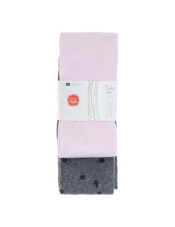 Set ciorapi 2 bucati Cool 2 Party, gri/roz Roz