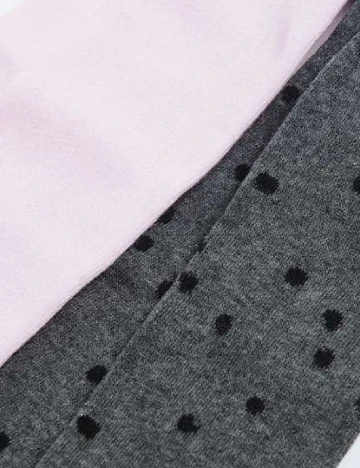 Set ciorapi 2 bucati Cool 2 Party, gri/roz Roz