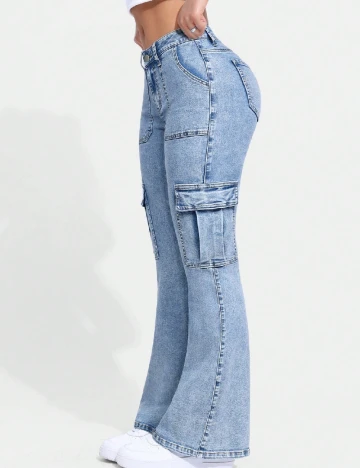 Blugi SHEIN, albastru Albastru