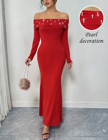 
						Rochie lunga SHEIN, rosu