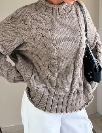 Pulover SHEIN, maro Maro