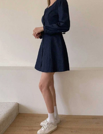 Rochie scurta Dazy, bleumarin Albastru