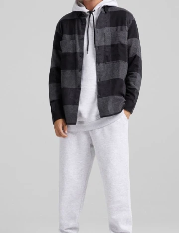 Camasa Bershka, gri Gri