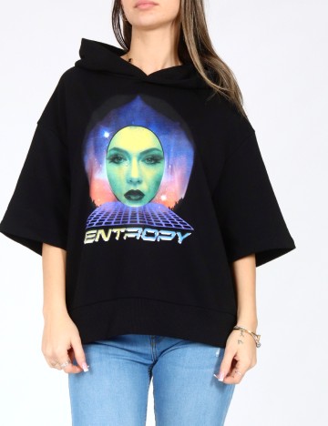 
						Hanorac Bershka, negru