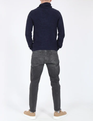 Pulover Pull&Bear, bleumarin Albastru