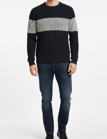 
						Pulover Pull&Bear, bleumarin inchis