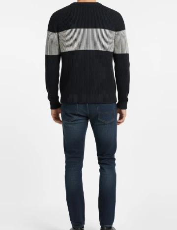 Pulover Pull&Bear, bleumarin inchis Albastru