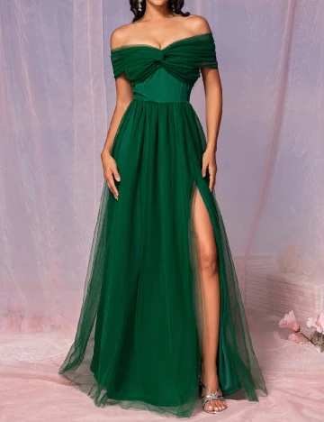 Rochie lunga SHEIN, verde Verde