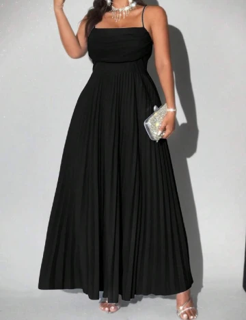 Rochie lunga SHEIN CURVE, negru Negru