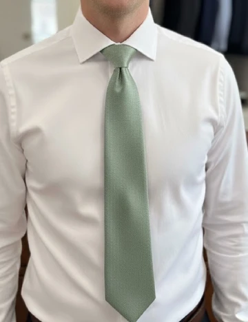 Cravata Zara, verde deschis Verde