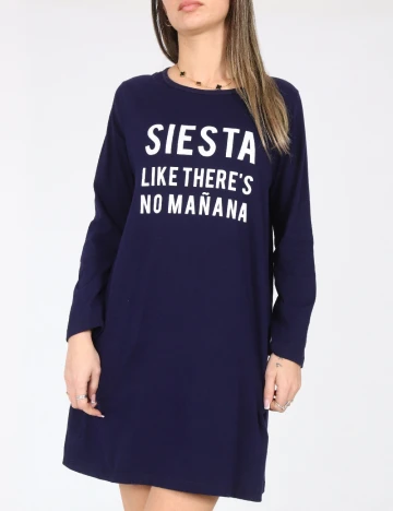 Rochie de noapte Oysho, albastru Albastru