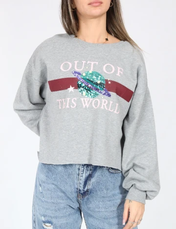 Bluza Bershka, gri Gri