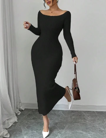 Rochie lunga SHEIN, negru Negru