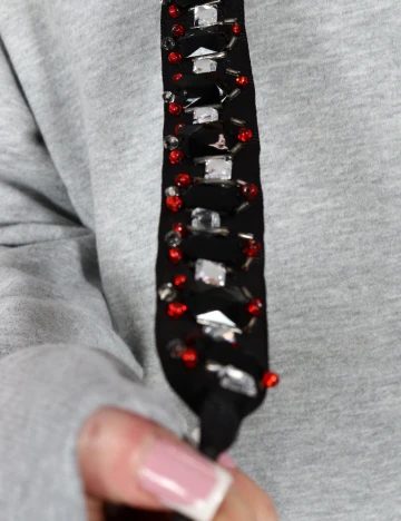 Rochie scurta Bershka, gri Gri