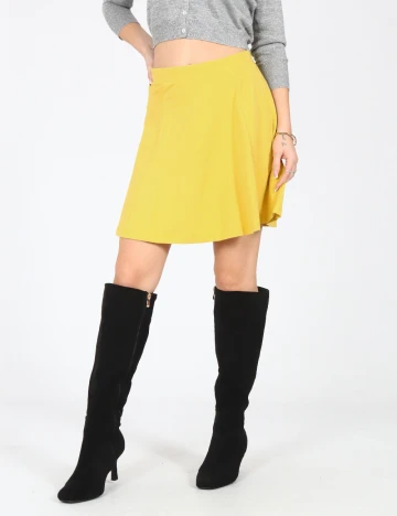 Fusta Bershka, galben Galben