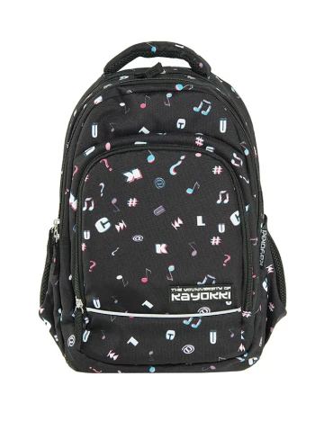 Ghiozdan Kayokki, negru Negru