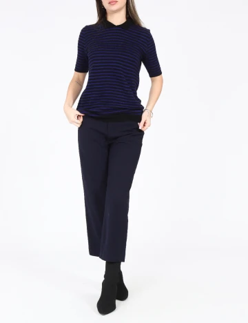 Pantaloni Zara, bleumarin Albastru